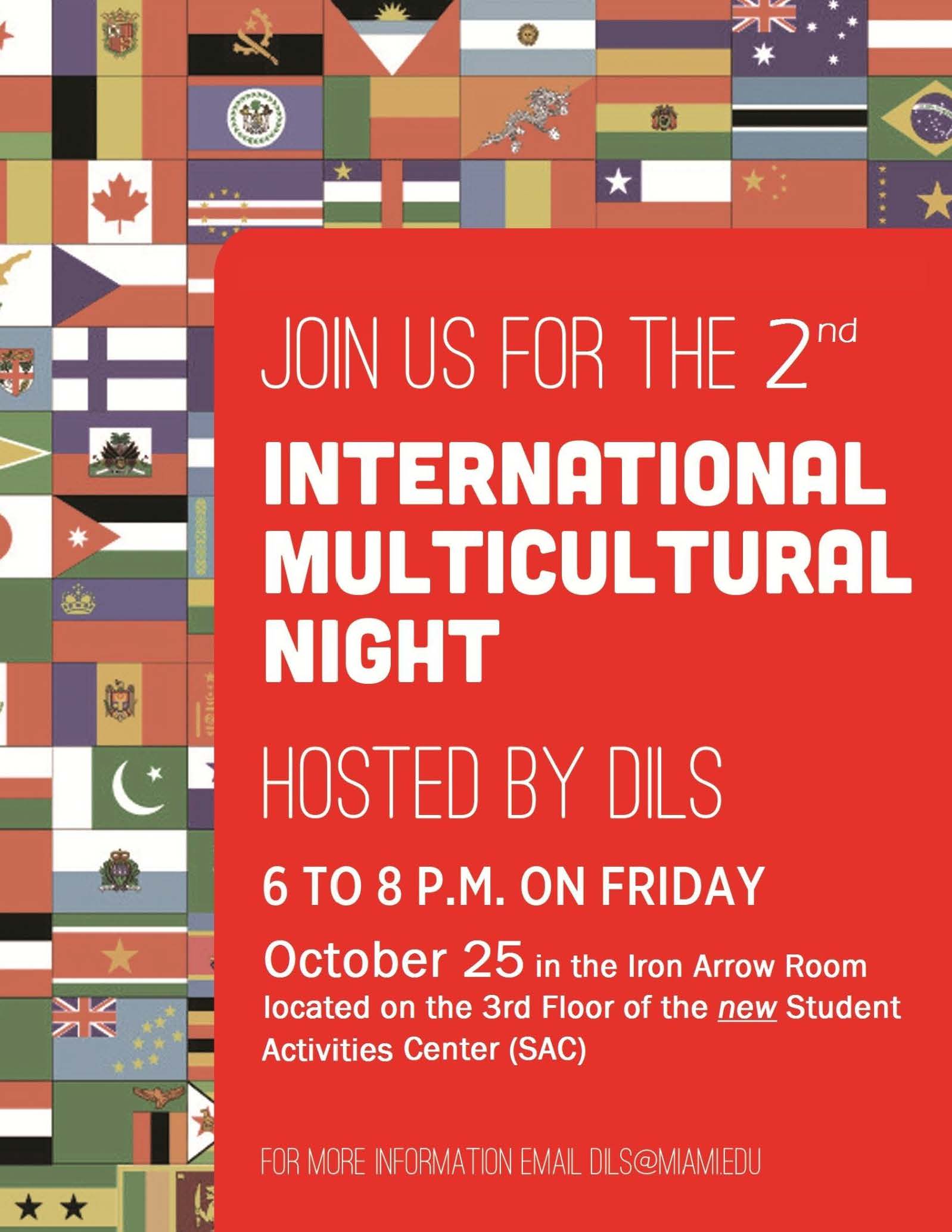 Flyer for International Multicultural event 